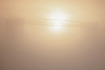 Thick Fog Envelops Arkhangelsk, Creating an Eerie Void