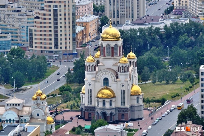 Вознесенская горка&nbsp;— это комплекс достопримечательностей, один из которых&nbsp;— знаменитый Храм на Крови | Источник: Артём Устюжанин / E1.RU