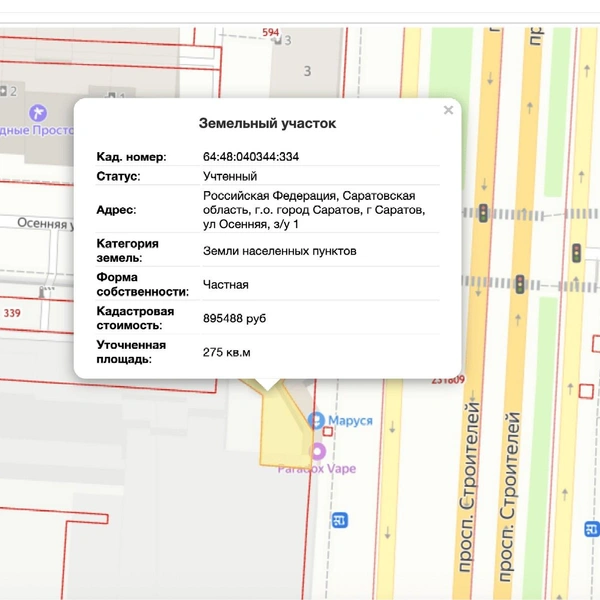 Источник: публичная кадастровая карта
