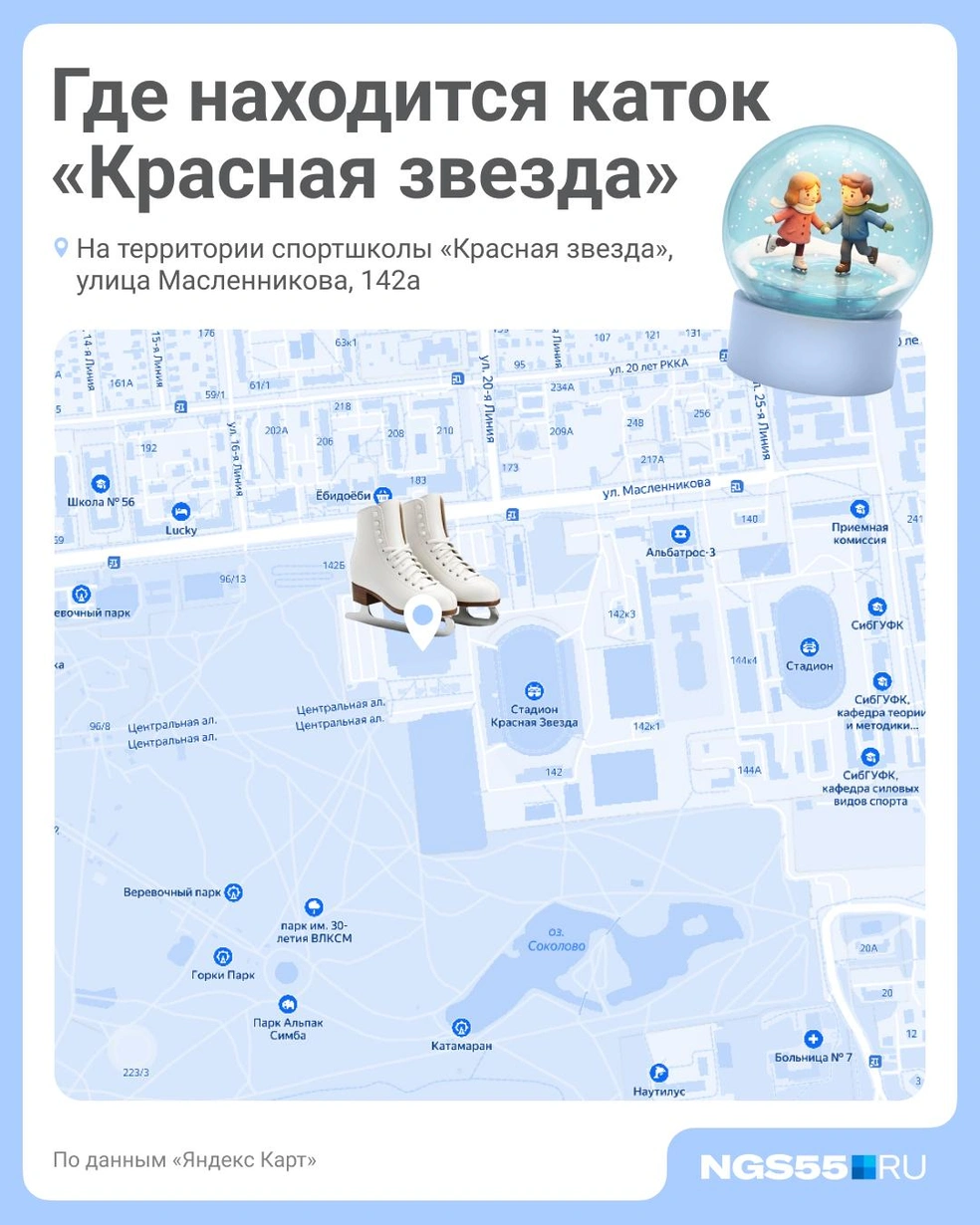 Каток находится на территории спортшколы | Источник: Полина Авдошина / Городские медиа