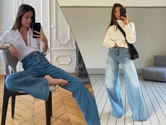 Джинсы недели: широкие и грубые wide leg для брутального образа