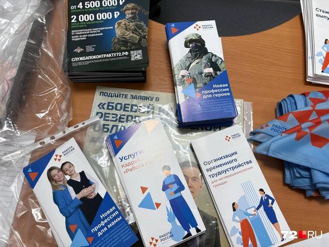 Информация о работе в брошюрках | Источник: Мария Токмакова / 72.RU