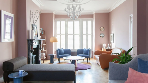 Яркий дом в историческом районе Лондона