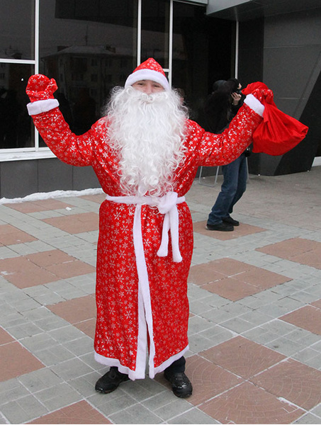 шествие Дедов Морозов в Ангарске