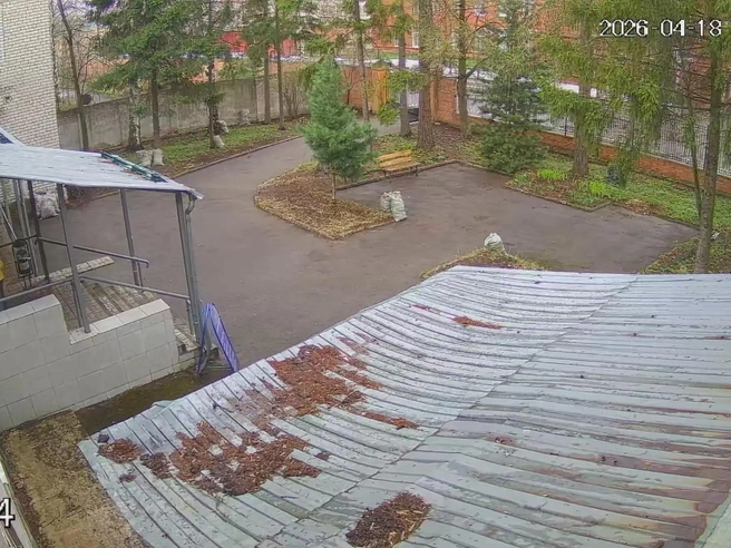 Территория Ярославской областной психиатрической больницы в 8:01 утра 18 апреля | Источник: Ярославская областная психиатрическая больница / Vk.com