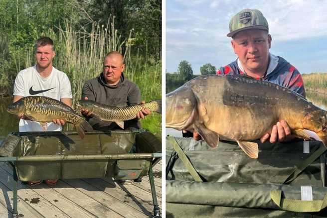У некоторых получилось поймать несколько крупных рыбин  | Источник: FISHER OMSK / fisher_omsk / vk.com