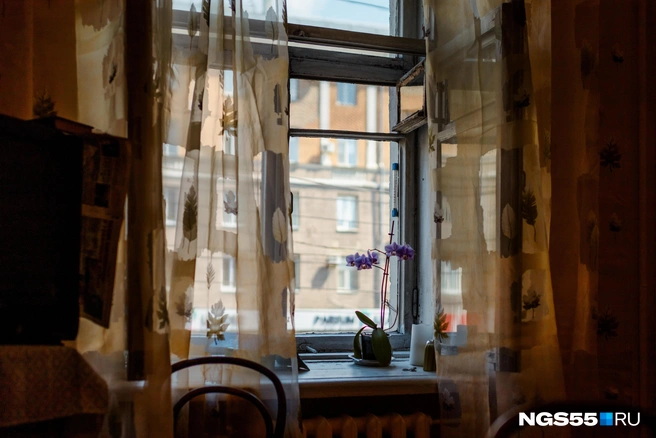 С таким видом из окна долгожительница просыпается по утрам | Источник: Кирилл Башинский / NGS55.RU