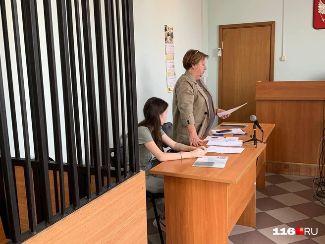 Эвелина на заседании практически не говорила | Источник: Ильгиз Шарифзянов / 116.RU