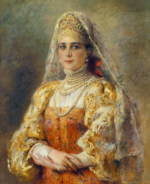 Константин Маковский. «Портрет княгини Зинаиды Юсуповой в русском костюме». Ок. 1895 | Источник: Wikimedia Commons