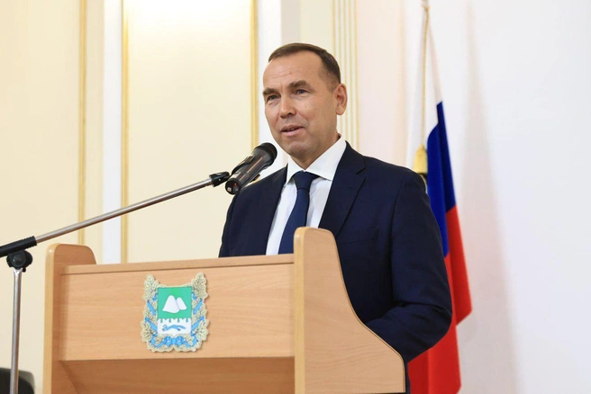 Вадим Шумков подводит итоги года в прямом эфире | Источник: пресс-служба губернатора Курганской области