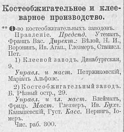 Источник: Сайт Citywalls.ru, «Весь Петербург», 1894, часть II, с. 1031