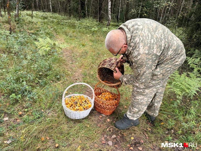 Александр отдал весь свой «улов» туристам | Источник: Диана Храмцова / MSK1.RU