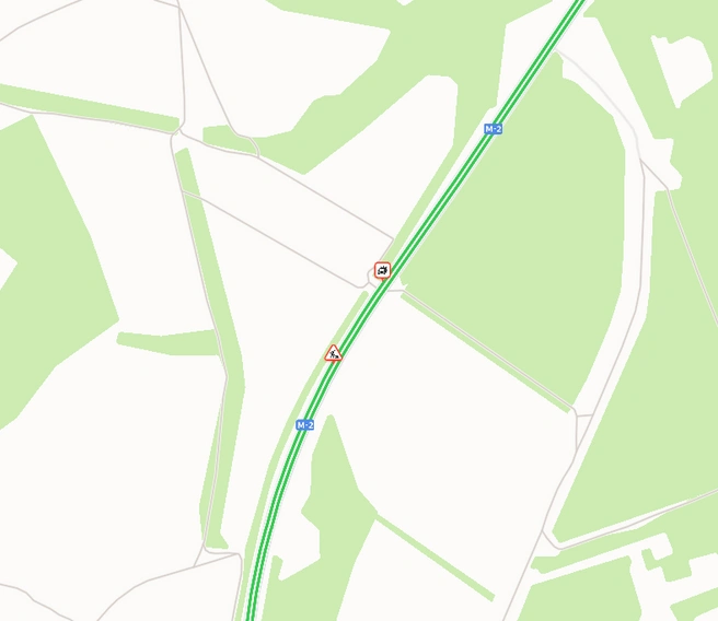 Дорожная ситуация в месте аварии на данный момент | Источник: yandex.ru/maps