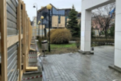 Сквер Городов-побратимов закрыт для пешеходов на время реконструкции