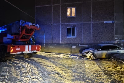 First-Floor Apartment Fire in Yekaterinburg Building