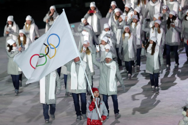 На зимней Олимпиаде в Пхенчхане российская сборная выступала под нейтральным флагом