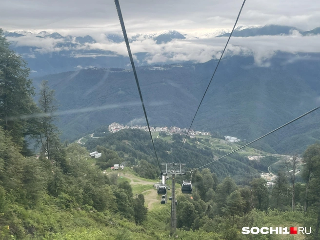 В горах Сочи грозовой фронт | Источник: Анна Грицевич / SOCHI1.RU