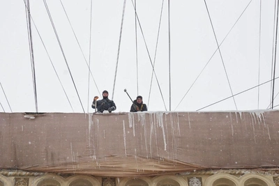 Атмосферный фронт приостановился над Финским заливом