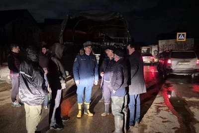 МЧС и власти Дагестана осмотрели подтопленные территории