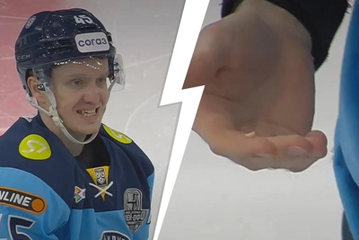 Хоккеисту «Сибири» выбили зуб в матче