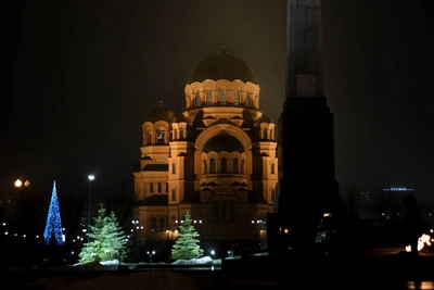 Теплая красота зимнего Волгограда на фото