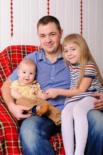 александр с детьми