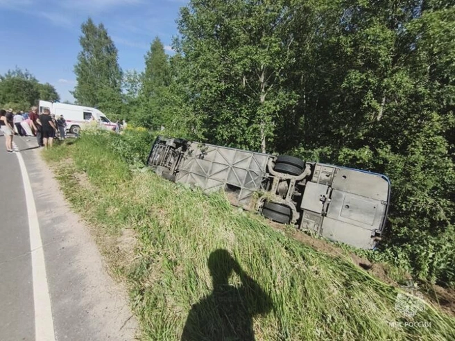 Фото с места ДТП | Источник: МЧС по Ярославской области