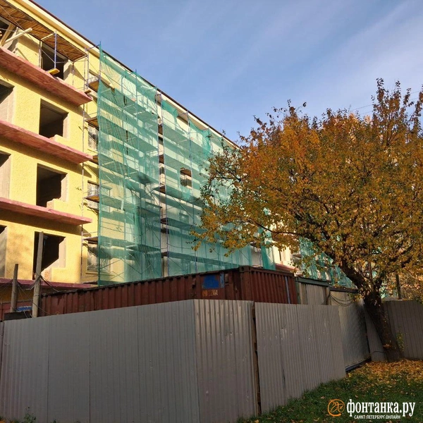 Корпус № 7, в процессе ремонта | Источник: Анна Мотовилова / «Фонтанка.ру»