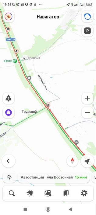 Пробка в районе ДТП | Источник: Yandex.ru/maps