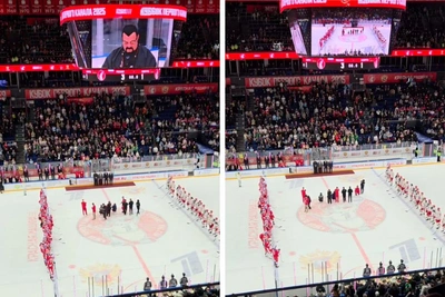 Стивен Сигал вручил награды хоккеистам в Новосибирске