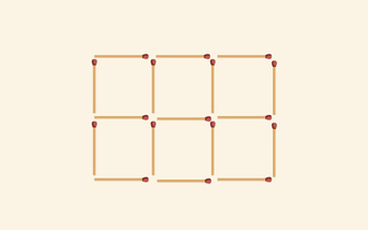 Легендарная задачка со спичками: уберите 3, чтобы получилось 4 квадрата