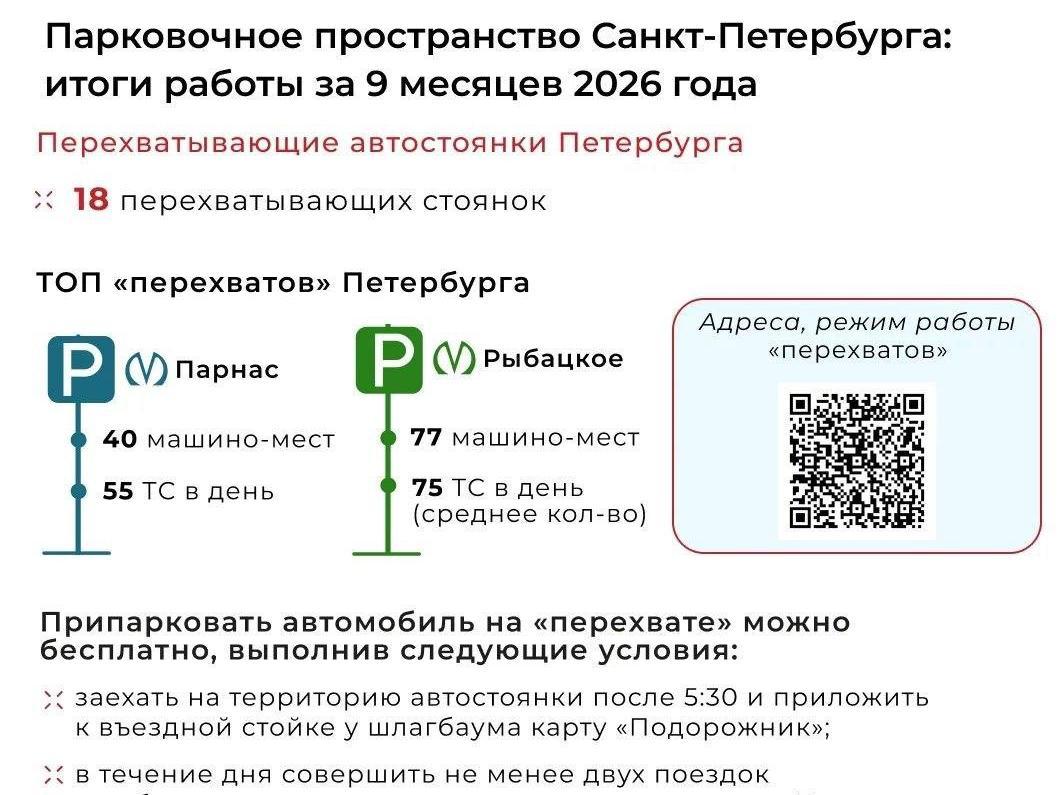 Платная парковка принесла Петербургу 5,6 млрд рублей
