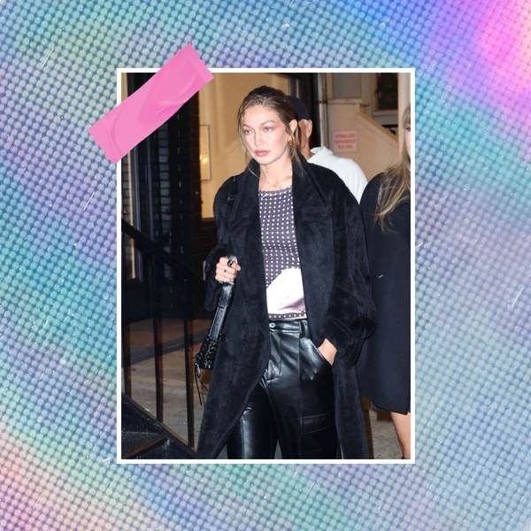 Как стильно носить кожаные брюки зимой 2025/26: идея модного образа от Джиджи Хадид | Источник: theGirl