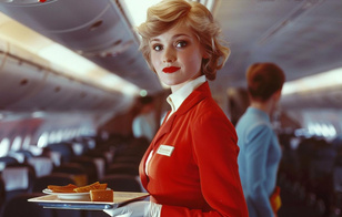 Лучше, чем в бизнес-классе: чем кормили пассажиров самолетов в прошлом столетии