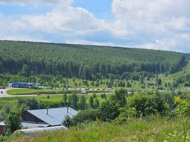 Накануне в поселке Арти образовалась очередь длиной в пять километров — это единственная заправка в округе. | Источник: читатель E1.RU