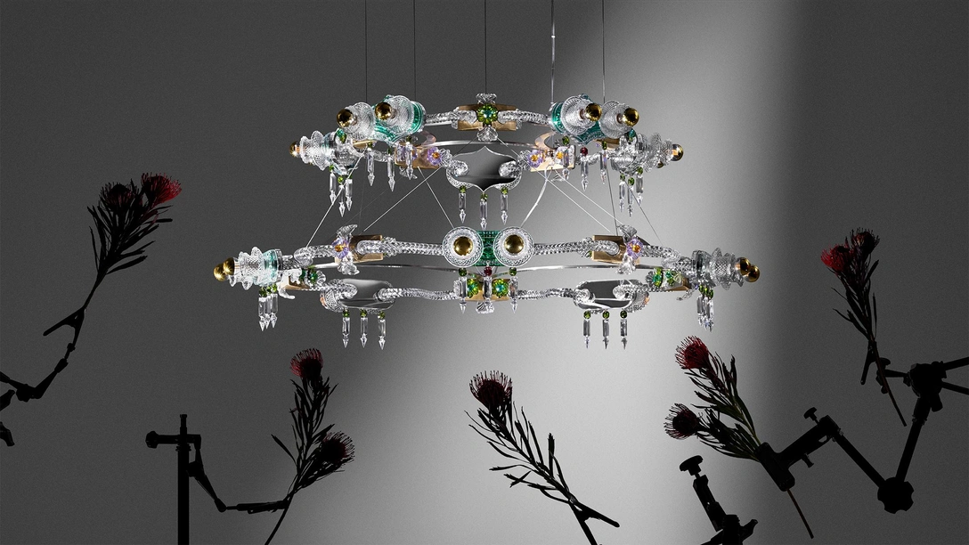 Люстра Zenith из коллекции Mille Fleurs, дизайн Бетан Лауры Вуд | Источник: Baccarat