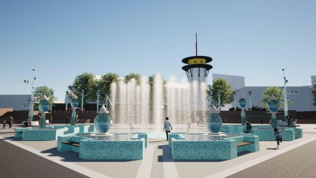 Так будет выглядеть хрустальная площадь в Дятьково. | Источник: Avdeev Crystal