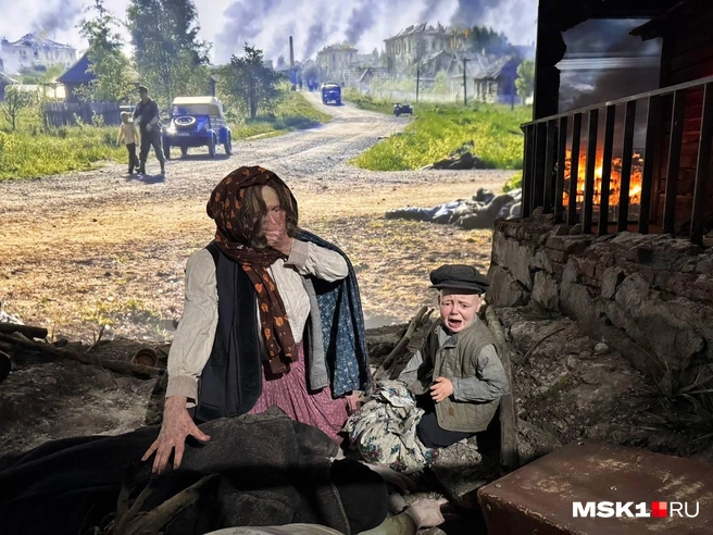 Эмоциональная диорама на тему прихода немецких солдат в деревни и села | Источник: Максим, читатель MSK1.RU
