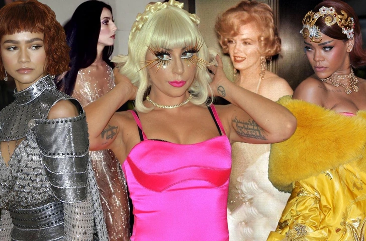 8 лучших бьюти-образов за всю историю Met Gala: от Мэрилин Монро до Леди Гаги