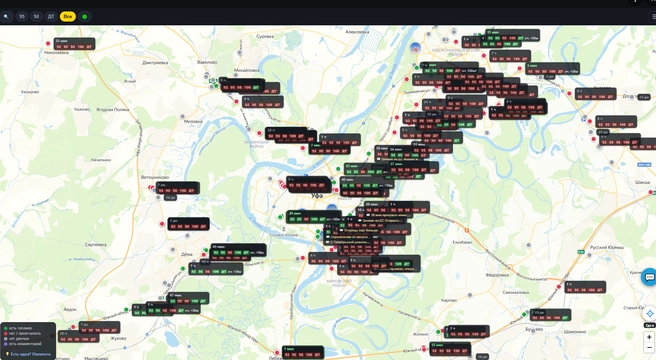 Довольно громоздкая, но зато всё видно | Источник: Карта сервиса