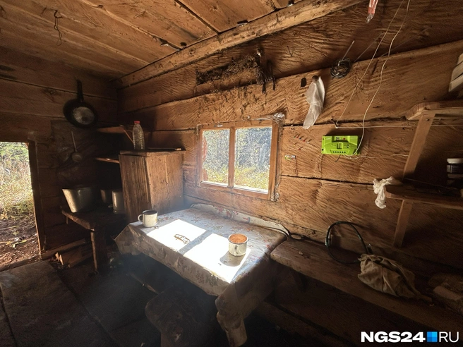В этом зимовье побывал медведь | Источник: Алексей Тайганавт / NGS24.RU