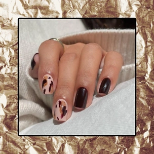 7 модных абстрактных маникюров на зиму 2025/26