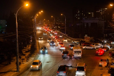 Вечером 24 декабря Иркутск парализован пробками