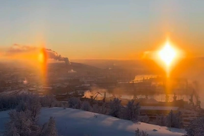 Мурманский гид запечатлел редкое солнечное гало