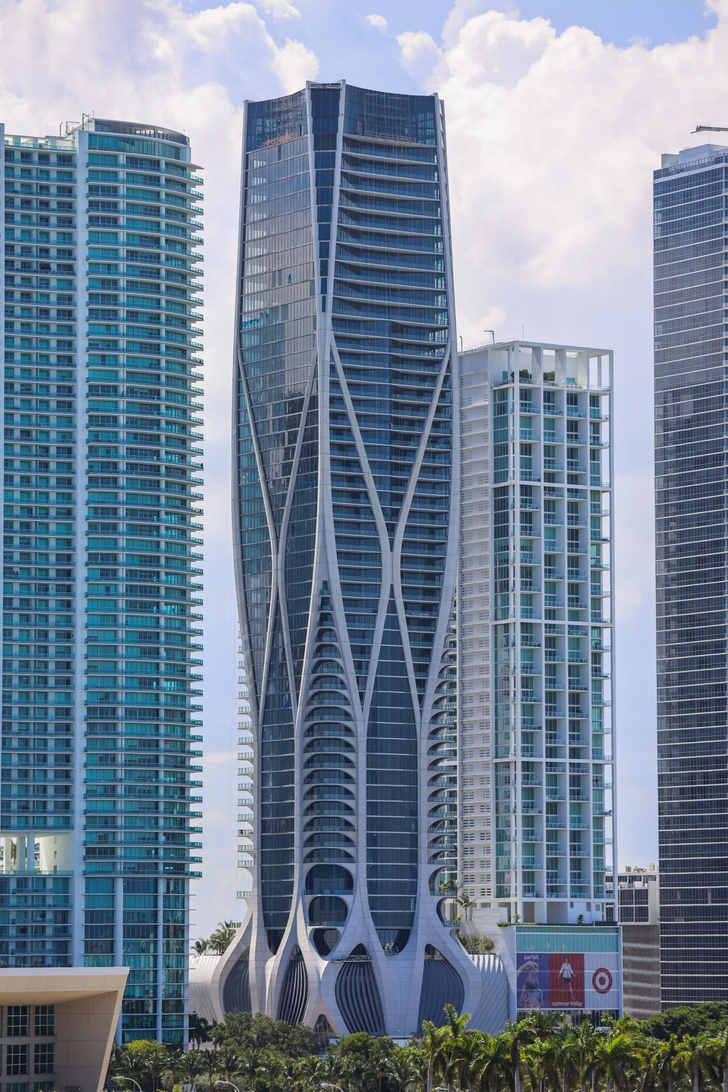 Первый жилой небоскреб по проекту Zaha Hadid Architects в Майами (фото 2)