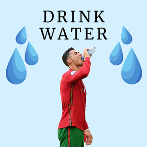 Сколько воды пить в жару: вдохновляемся примером Криштиану Роналду с Евро-2020💦