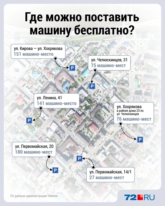 Все эти парковки становятся бесплатными только после 18:00 | Источник: Дмитрий Гладышев / Городские Медиа