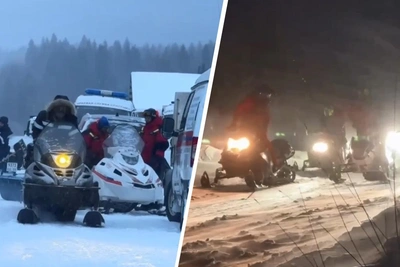 Поиски туристов на Ослянке осложнены погодой, МЧС показало видео