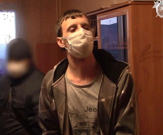 Убийца во время следственных действий | Источник: ГСУ СК по Красноярскому краю