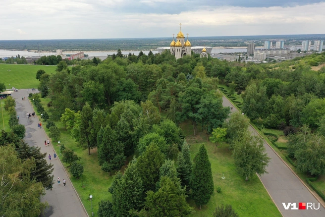 Парк на Мамаевом кургане был одним из главных в нашем городе | Источник: Алексей Волхонский / V1.RU